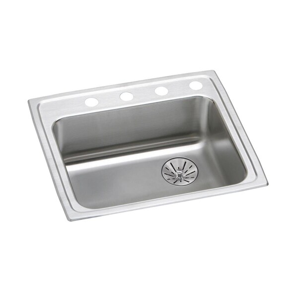 Elkay Lustertone Stainless Steel 25 X 21-1/4 X 6-1/2 Single Bowl Top Mount Ada Sink With Perfect Drain LRAD252165RPD3 - main